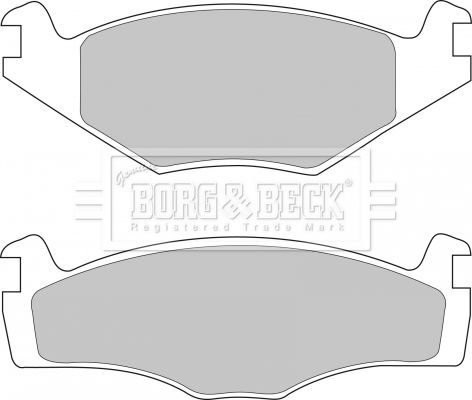 BORG & BECK Комплект тормозных колодок, дисковый тормоз BBP1420